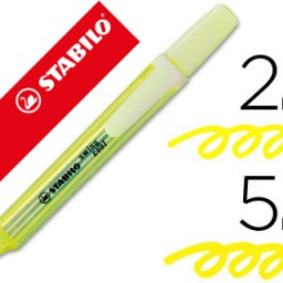 Marcador fluorescente Stabilo Swing Cool tinta amarilla
